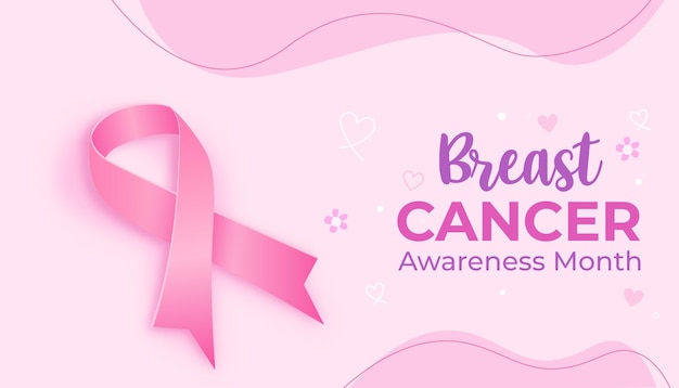 Banner di sensibilizzazione del cancro al seno