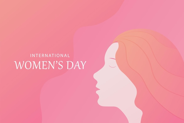 Banner di sfondo felice giornata internazionale della donna in stile carta