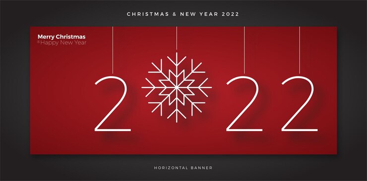 Banner di social media di Natale e Capodanno 2022