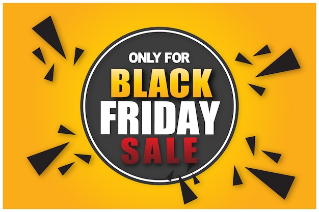 Banner di vendita del Black Friday