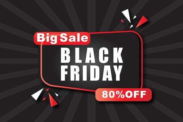 Banner di vendita del Black Friday