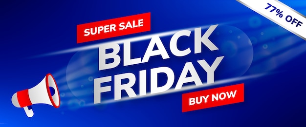 Banner di vendita del Black Friday