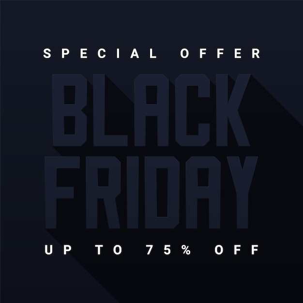 Banner di vendita del Black Friday