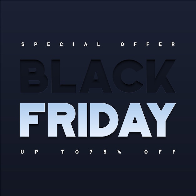 Banner di vendita del Black Friday