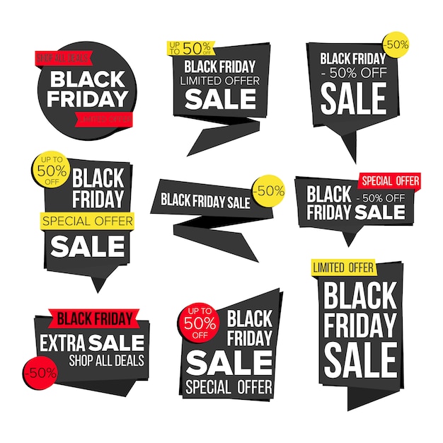 Banner di vendita del Black Friday