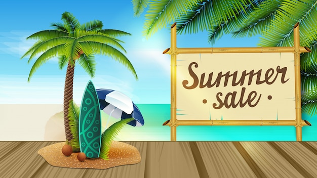 Banner di vendita di estate