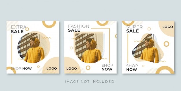 banner di vendita di moda moderna per Instagram