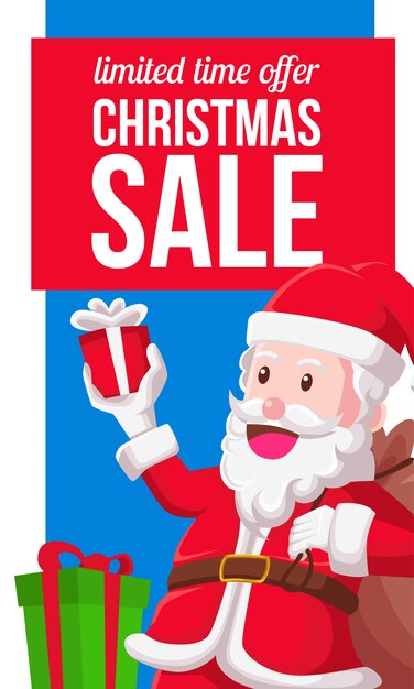 Banner di vendita di Natale