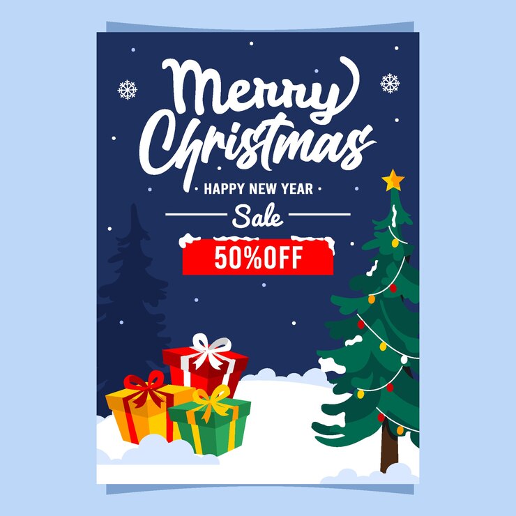 Banner di vendita di Natale