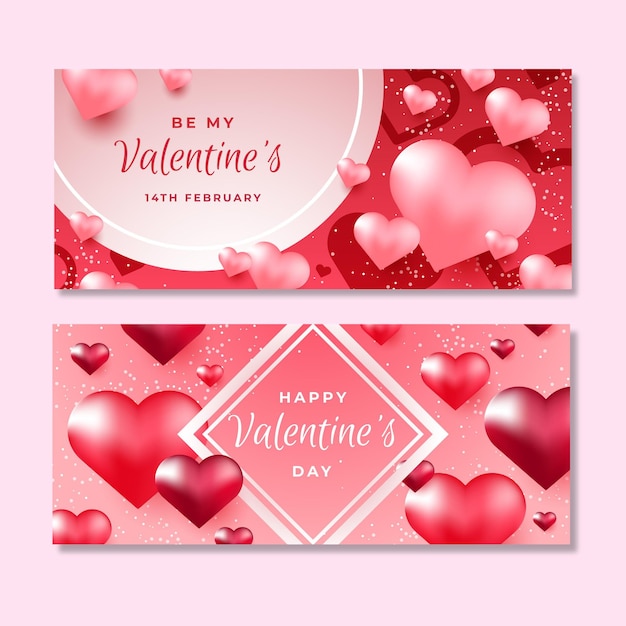 Banner di vendita di San Valentino