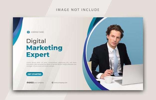 Banner esperto di marketing digitale