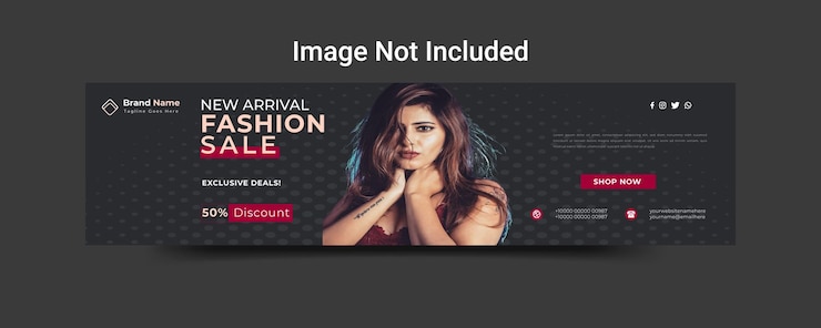 Vettore banner linkedin di vendita di moda sui social media o modello di progettazione della copertina di linkedin sui social media