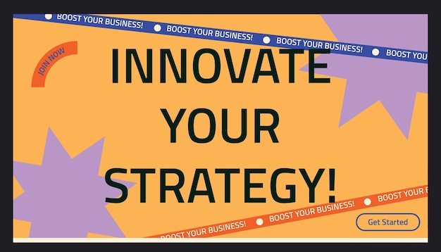 Banner modello colorato per il marketing digitale