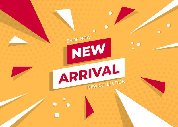 Banner nuovo arrivo Nuova collezione Vector