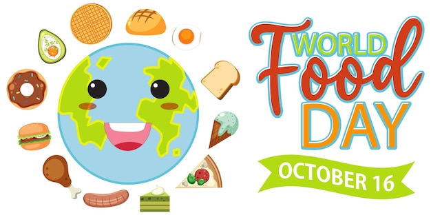 Banner per la giornata mondiale dell'alimentazione