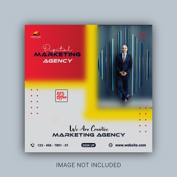 Banner pubblicitario per social media aziendale aziendale Modello vettoriale premium eps