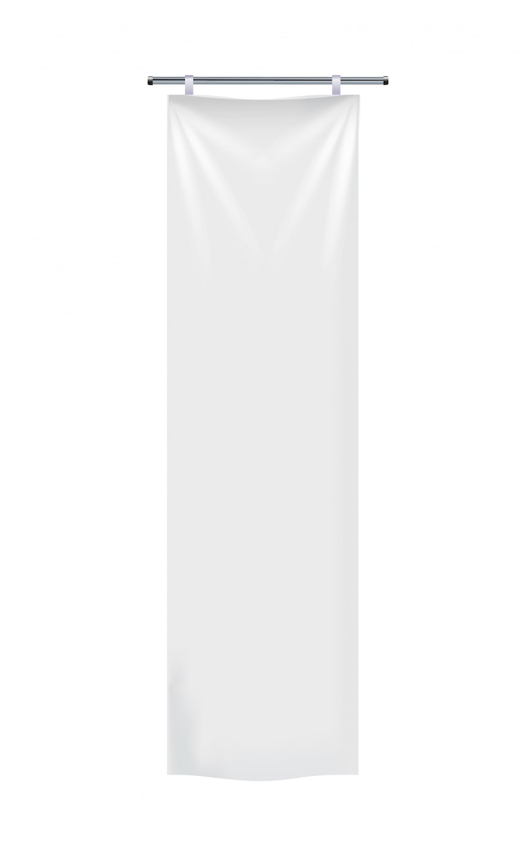 Vettore banner roll up isolato.