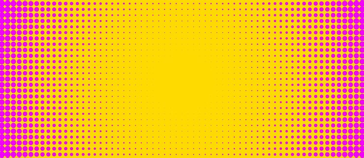 Vettore banner vettoriale di sfondo a mezza tonalità di pop art vintage