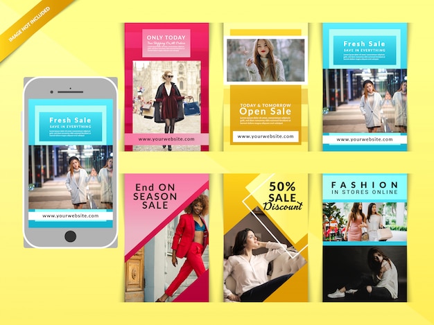 Banner Web di moda per i social media