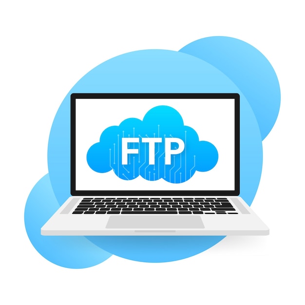 Banner web piatto con ftp