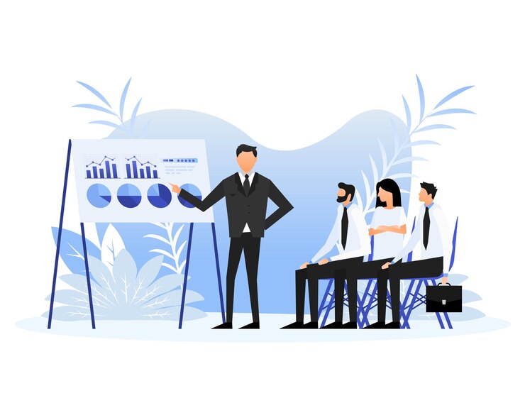 Vettore banner web piatto con persone educative illustrazione vettoriale piatta