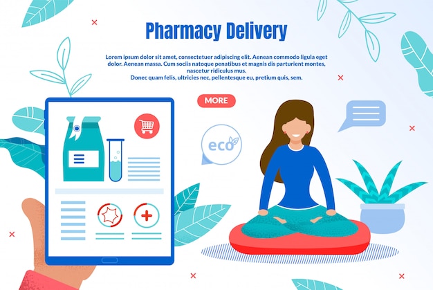 Banner Web piatto consegna farmacia Eco