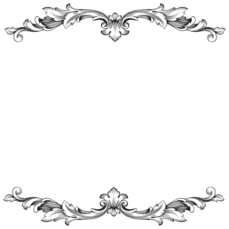 Vettore barocco classico di elemento vintage per il design. calligrafia a filigrana elemento decorativo di design.