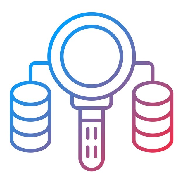 Base di dati Immagine vettoriale di icone di scansione Può essere utilizzata per Web Hosting