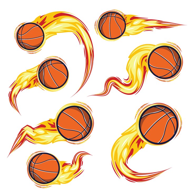 Basket sul set di fuoco
