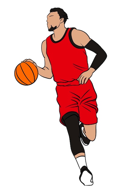 basket vettoriale dunk slam passaggio dribble draw silhouette maschio sport splash illustrazione sfondo