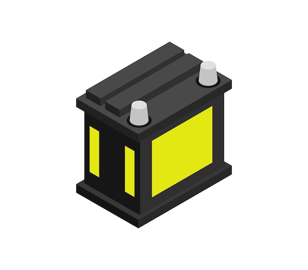 Batteria per auto isometrica