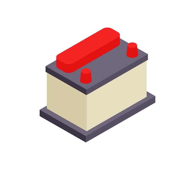 Batteria per auto isometrica
