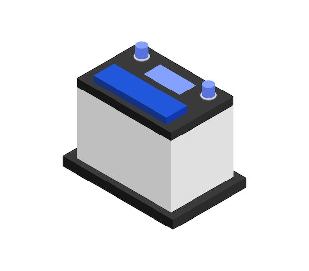 Batteria per auto isometrica