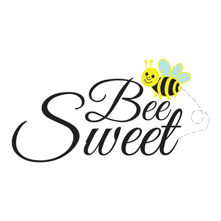 Vettore bee sweet typography shirt design vector bee quotes design illustrazione