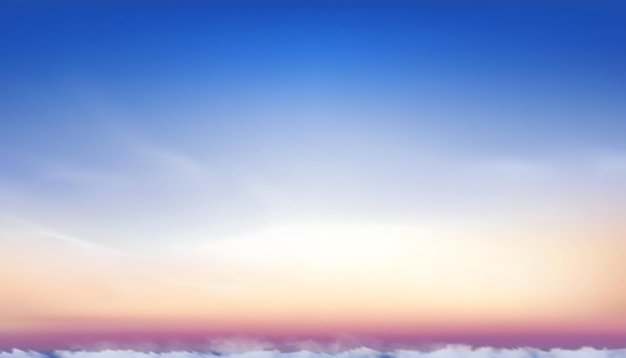 Bel cielo all'alba o al tramonto