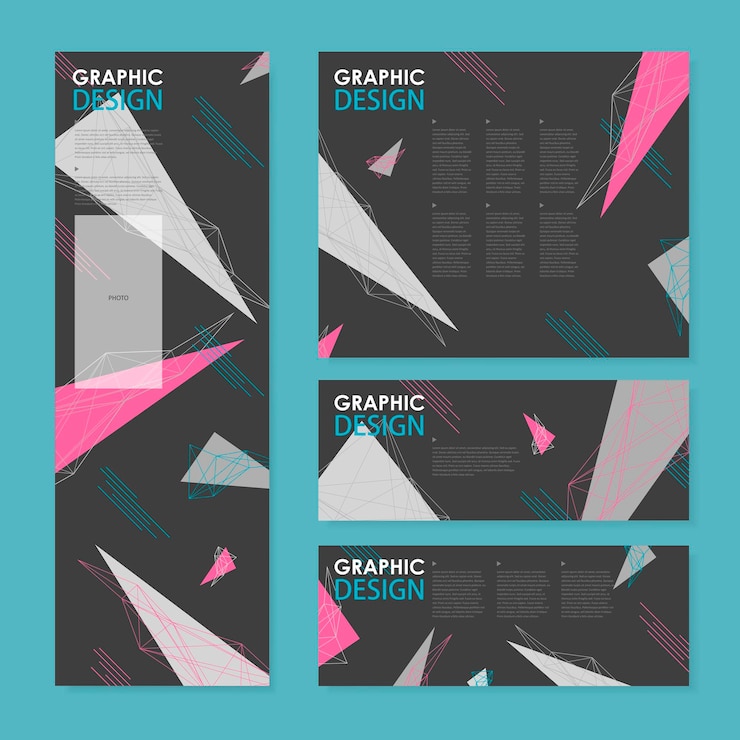 Vettore bel design del modello di banner