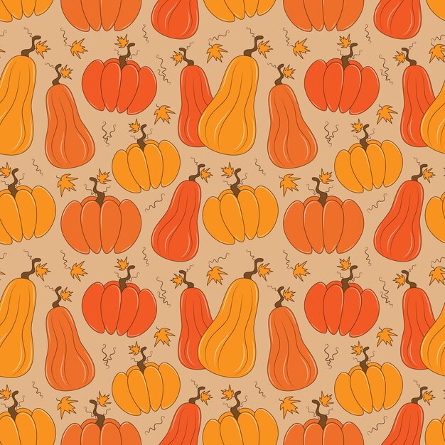 Bel e accogliente disegno autunnale senza cuciture