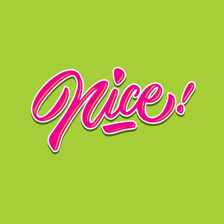 bel lettering parola complimento