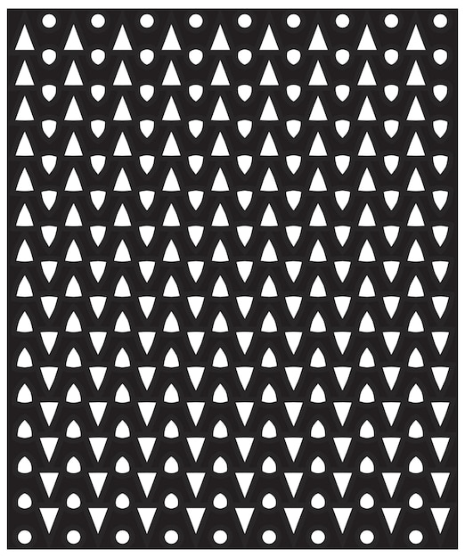 Bella collocazione di stampa geometrica astratta con stampa vettoriale a sfondo nero a colore monocromatico
