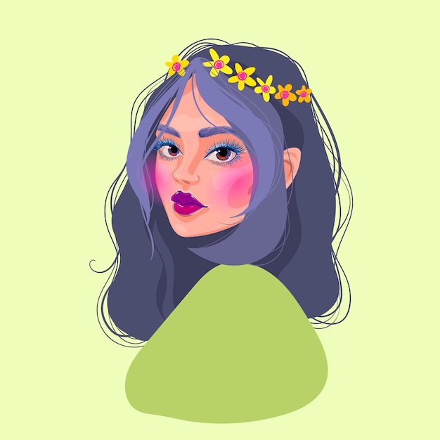 bella illustrazione di moda ragazza