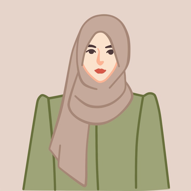 Bella ragazza con un elegante hijab