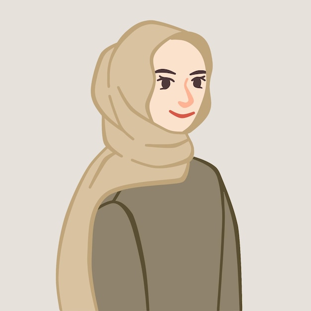 Bella ragazza con un elegante hijab