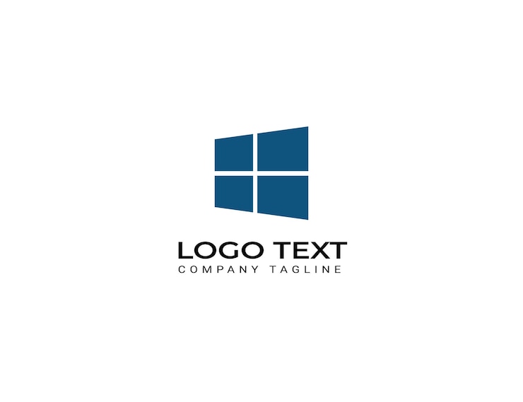 Vettore bellissimo design del logo di windows