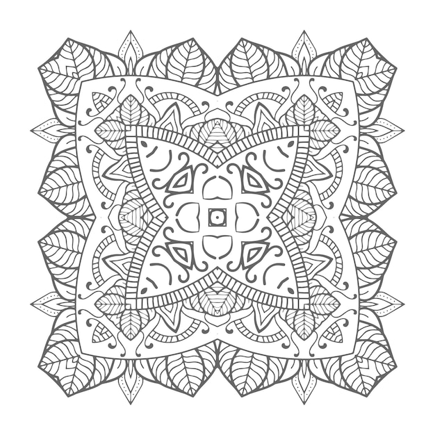 Bellissimo design mandala line art