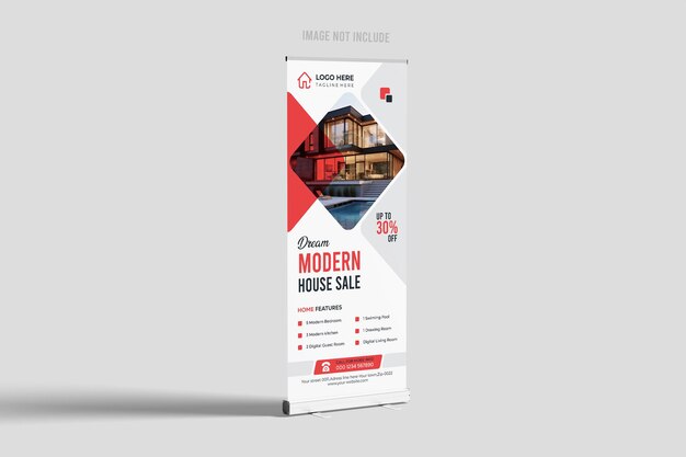 Bellissimo modello di banner per la vendita di case