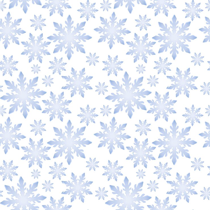 Bellissimo motivo senza cuciture con un fiocco di neve rotondo su uno sfondo trasparente. Illustrazione vettoriale. Motivi invernali