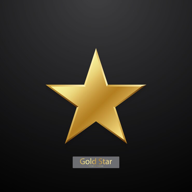 Vettore bellissimo sfondo stella d'oro organizzato per decorare varie celebrazioni