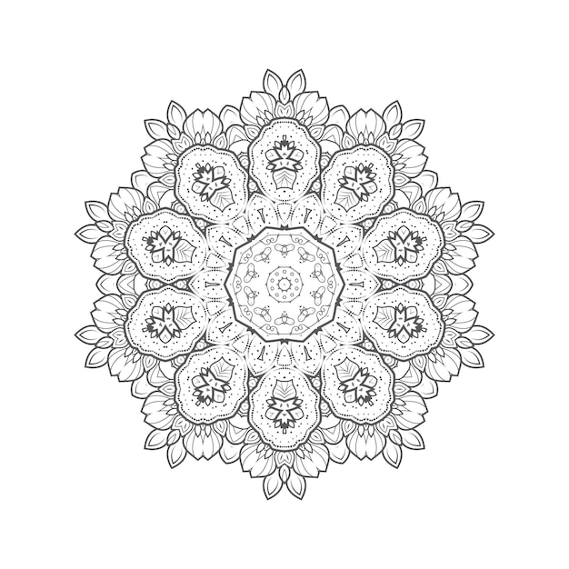 bellissimo vettore mandala per il design