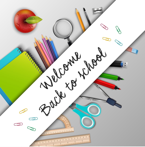 Bentornati a scuola con materiale scolastico