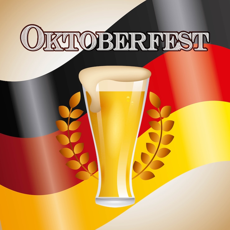 Vettore benvenuto alla festa della birra dell'oktoberfest